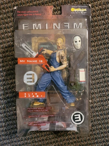 Art Asylum Eminem Slim Shady Figure 2001 My Name Is Damaged Packaging action Cover