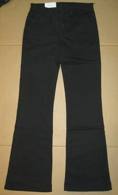Nuevo 7 For All Mankind Mujer Dojo Original Pantalón Acampanado Jeans Negro Talla 30 Foto 1 de 2