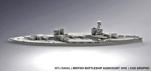 1:2400 HMS Agincourt 1916 - Imagen 1 de 1
