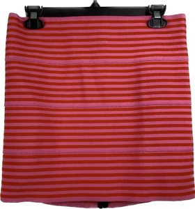 Pleasure Doing Business . womens striped skirt . new . coral size L - Picture 1 of 7