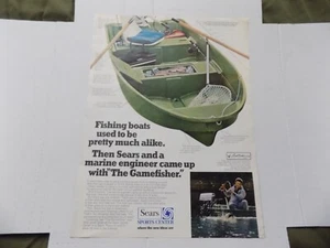 SEARS BARCHE DA PESCA IL GIOCO FISHER TED WILLIAMS 1971 STAMPA ANNUNCIO - Foto 1 di 1