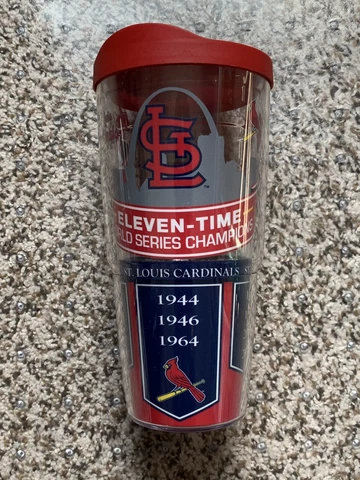 St. Louis Cardinals Double Wall Tumbler 24oz - Tervis With Lid Included Cover
