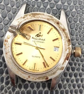 Philip Watch Caribean Doesn'T Works For Parts Quartz Not Tested Vintage 5708 - Picture 1 of 4