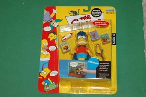 The Simpsons Bartman Bart Simpson Figure Playmates Series 5 World Of Springfield - Picture 1 of 1