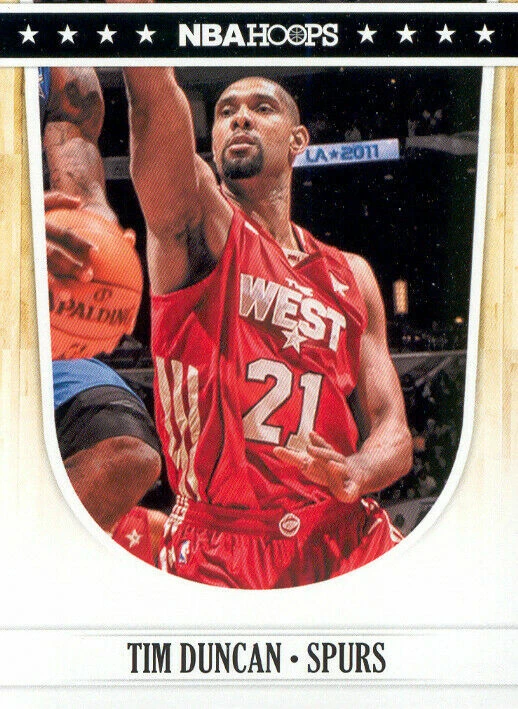 2011-12 Panini NBA Hoops #263 Tim Duncan San Antonio Spurs NM All-Star West - Image 1 of 1