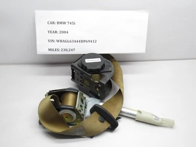 BMW 745i 2004 retractor de cinturón de seguridad trasero izquierdo 00063774-B OEM y ANA Foto 1 de 4