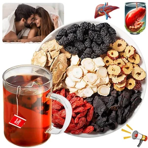 Té de seis tesoros de ginseng 25 piezas, té de riñón, té de hígado, té de fecha roja, salud renal - Imagen 1 de 12