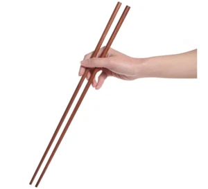 Wooden Noodles Kitchen Cooking Frying Chopsticks, 16.5 Inches, Brown, Extra Long - Picture 1 of 6