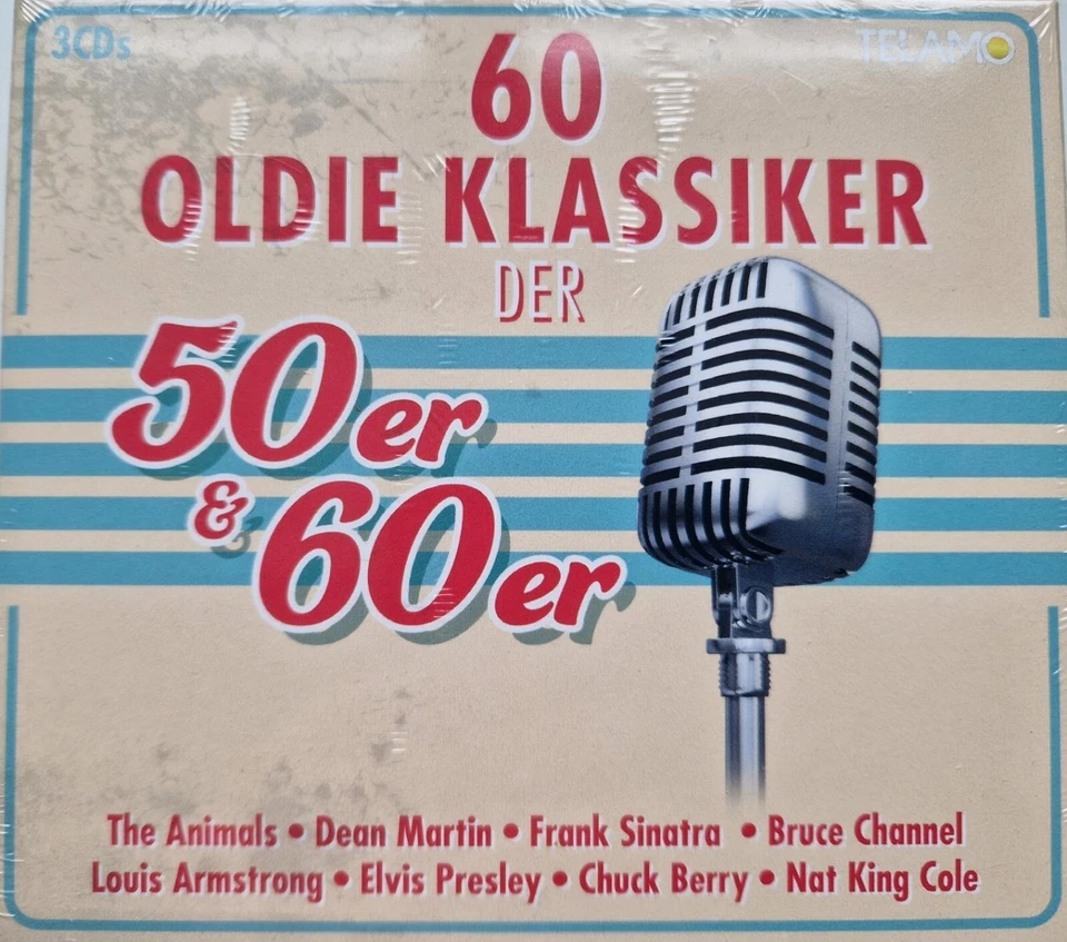 60 Oldie Klassiker der 50er und 60er Jahre, 3 CD's, 60 Songs, NEU/OVP - Bild 1 von 2