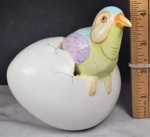 J. Luis Perez Signed Bird Hatching From an Egg Pottery Figurine or Paperweight - Picture 1 of 6