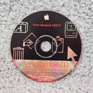 Vintage 1995 Power Macintosh Mac 5200/75 System Programs Software Disc CD 7.5 - Picture 1 of 3