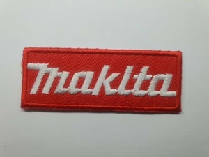 1pc MAKITA Logo iron on or sew on Patch Tools drill saw 6cm x 2.5cm - Picture 1 of 2