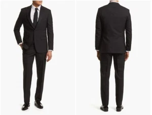 Peter Millar SB Forrest Men's Black Classic Fit Wool Tuxedo Size 40 S / 34 W - Picture 1 of 8