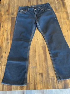 Kut from the kloth Kate low rise bootcut jeans size 16 dark wash button flap - Picture 1 of 10