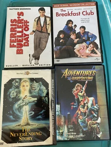 80s Dvd Movie Lot Ferris Bueller, Breakfast Club, Adventures In Baby Sitter Club - Picture 1 of 3