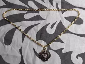 Vivienne Westwood Vintage Gold Four Leaf Clover Orb Pendant Chain Necklace - Picture 1 of 5