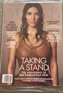Vogue Magazine May 2019 Sexy Kim Kardashian Taking a Stand Cover Spring Fling - Picture 1 of 4