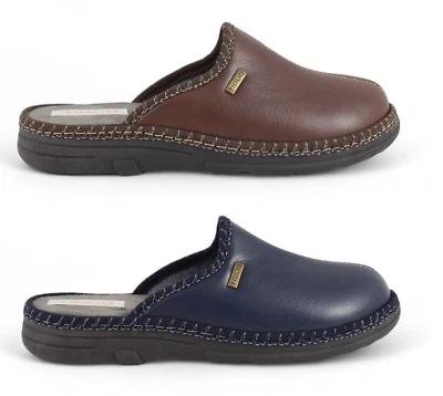 TIGLIO ciabatte uomo invernali PLANTARE ESTRAIBILE pantofole pelle calde