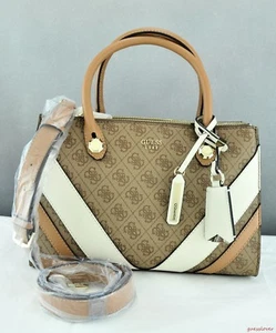 Free Ship USA Chic Handbag GUESS Satchel Tote Slater Ladies Brown Prime Bag - Picture 1 of 1