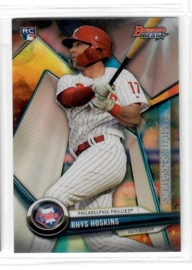 RHYS HOSKINS 2018 Bowman's Best Neophyte Sensations #NS-RH RC ROOKIE PHILLIES - Image 1 of 1