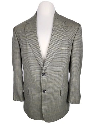 Abrigo deportivo Evan Picone para hombre talla 40R doble espiga 100 % lana S13 Foto 1 de 4