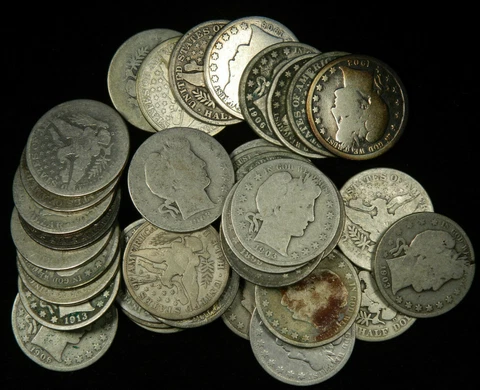 Barber Half Dollars , 90% Silver Coin Lot, Circulated Cull, Choose How Many! Cover