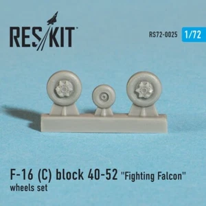 ResKit 1/72 RS72-0025 F-16 (C) block 40-52 "Fighting Falcon" wheels set - Picture 1 of 1