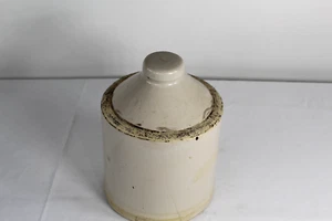 Antiguo alimentador de pollos gres cerámica alimentador de pollos #4 primitivo americano - Imagen 1 de 24