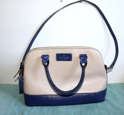 Bolso Bandolera Kate Spade New York Wellesley Rachelle Mini Azul Y Crema Foto 1 de 4