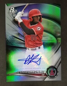 2022 Bowman Platinum Top Prospects Autographs #TOP96 D'Shawn Knowles Angels - Picture 1 of 2