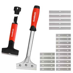 Goldblatt 2PC Razor Blade Scraper Heavy Duty 20PCS 4in Blades Floor Scraper Tool - Picture 1 of 9