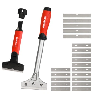 Goldblatt 2PC Razor Blade Scraper Heavy Duty 20PCS 4in Blades Floor Scraper Tool - Image 1 of 4