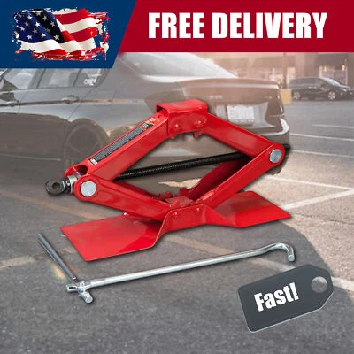 BIG RED T10152 Torin Steel Scissor Lift Jack Car Kit, 1.5 Ton Capacity, Red - Image 1 of 4
