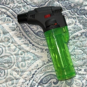 5 Inch Single Flame Torch Lighter Kitchen Green - Picture 1 of 4
