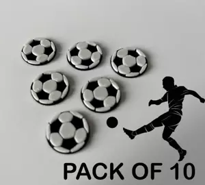 Cake decorations Football  10 in a Pack - Picture 1 of 3