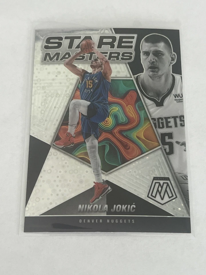 2021-22 Panini Mosaic Nikola Jokic Stare Masters Fast Break Silver Prizm - Image 1 of 1