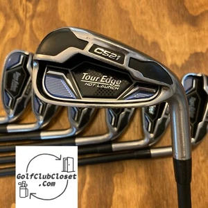 Tour Edge Hot Launch C521 Iron Set / 4-PW Stiff Flex Graphite Shafts - Picture 1 of 10
