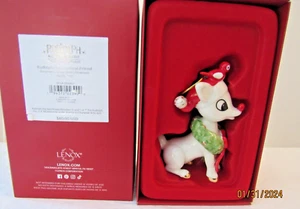 Lenox Rudolph Red Nose Reindeer & Cardinal Friend #894451 NIB - Picture 1 of 6