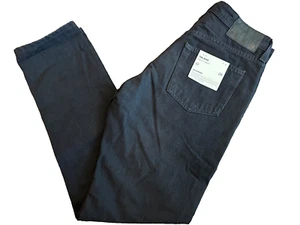 AG Adriano Goldschmied Mens Jeans 28 The Apex Drop-Rise Tapered in Black Denim - Picture 1 of 13