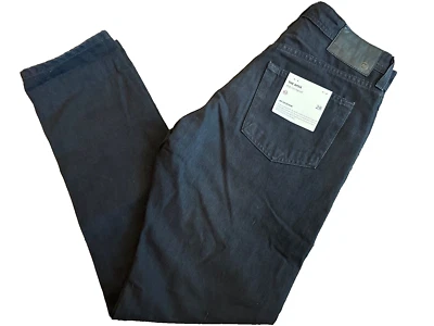 AG Adriano Goldschmied Mens Jeans 28 The Apex Drop-Rise Tapered in Black Denim - Image 1 of 4