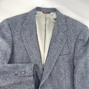 Cricketeer 100% Wolle Grau Tweed Blazer Herren 42 L Sport Mantel Tweed Made in USA - Bild 1 von 11