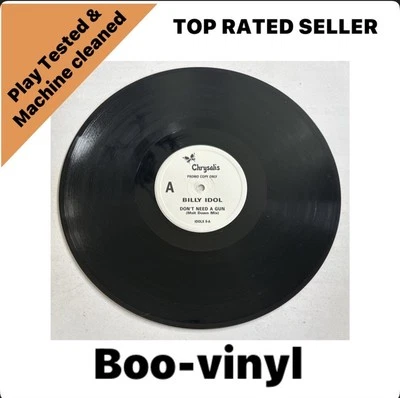 Billy Idol ~  Don't Need A Gun 12"  Promo Vinyl Sngle Punk UK 1987 UK - Image 1 of 4