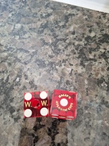 2 Dice Atlantic City, NJ, #2826 & #887 Ballys - Picture 1 of 4
