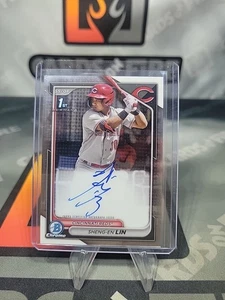 2024 Bowman Chrome Sheng-En Lin 1st Auto RC Rookie #CPA-LSH 台灣 林盛恩 - Bild 1 von 2
