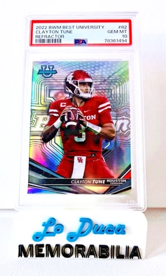 2022 Bowman's Best University REFRACTOR #82 Clayton Tune PSA 10 Gem Mint - Image 1 of 2