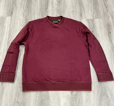 Sudadera Adidas Ivy Park Unisex Talla Pequeña Rojo Granate Pullover Foto 1 de 4