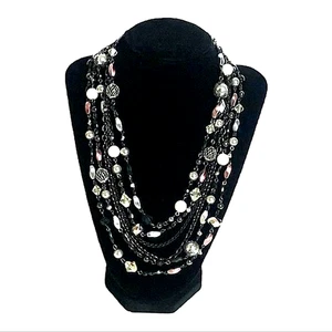 Lia Sophia KATIE mehrsträngig Lagenlook Perlen Halskette Statement Mode Neu mit Etikett - Bild 1 von 5