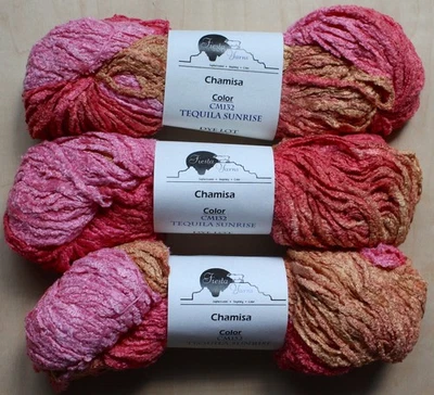 Fiesta Chamisa Yarn 3 Skeins New Tequila Sunrise CM132 Lot 04065 - Image 1 of 4