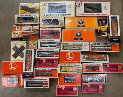 Огромный Лот O Lionel K-Line Вагоны и Аксессуары для Поезда и Трековый Пульт дистанционного Переключателя и т.д. Новый из старых запасов - Изображение 1 из 4