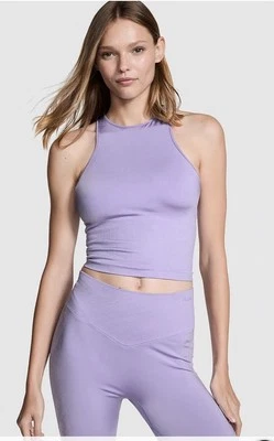 SUJETADOR SIN COSTURAS HALTER TANK Lila Mujer’s Talla Med Mujer’s Nuevo Foto 1 de 4
